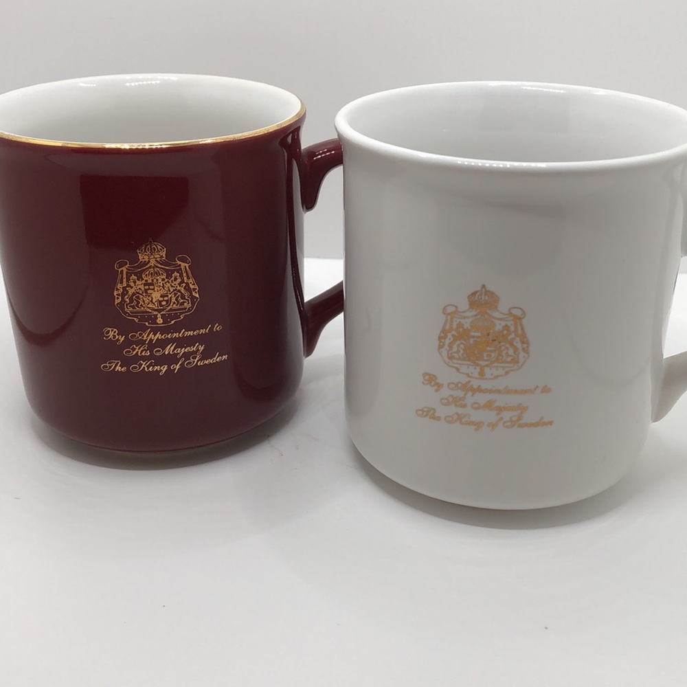 Gevalia coffee mugs of the King of Sweden